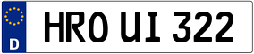 Trailer License Plate